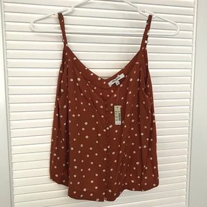 Madewell Polka Dot Crop Top